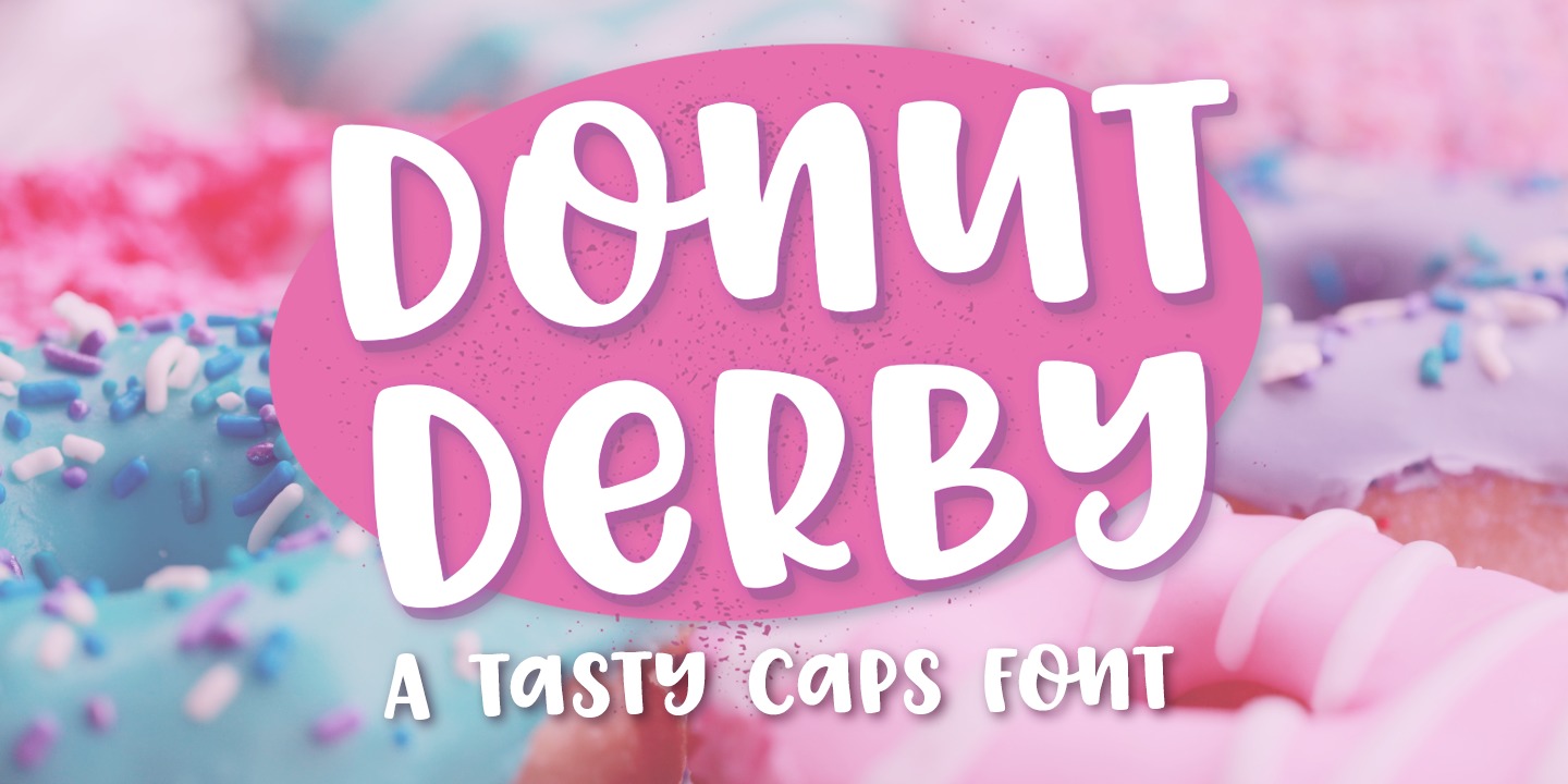 Пример шрифта Donut Derby #1